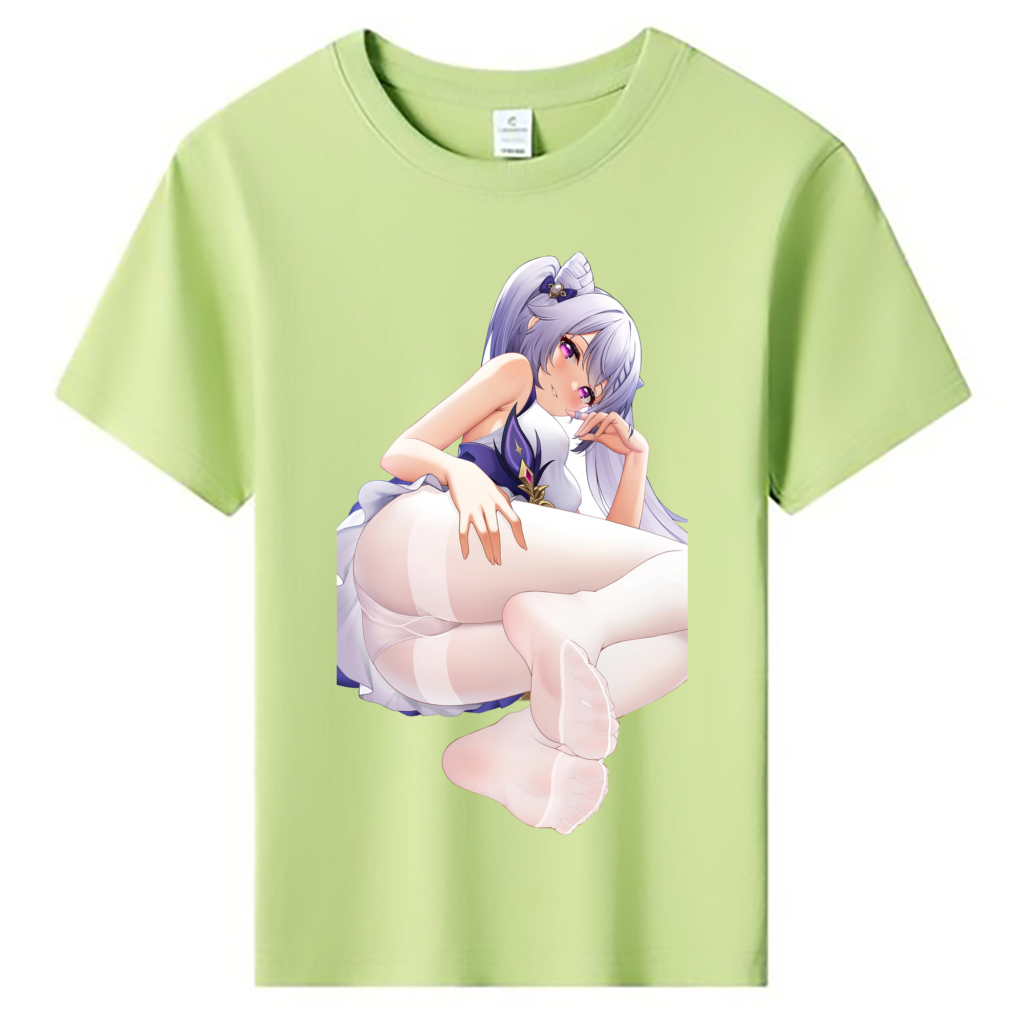 げんし神 刻晴 こくせい genshin Kokusei 綿100％キッズTシャツ（フロントプリント）